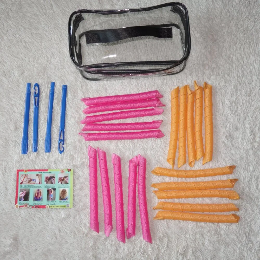 No Heat Curler Corner 27 piece kit for Medium to Long Hair, Like New